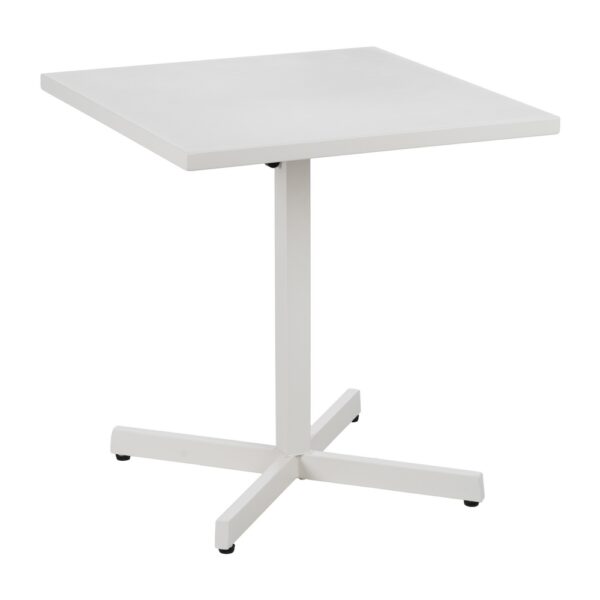 MESA AUXILIAR PLEGABLE BLANCO ACERO 70 X 70 X 74 CM - Imagen 3